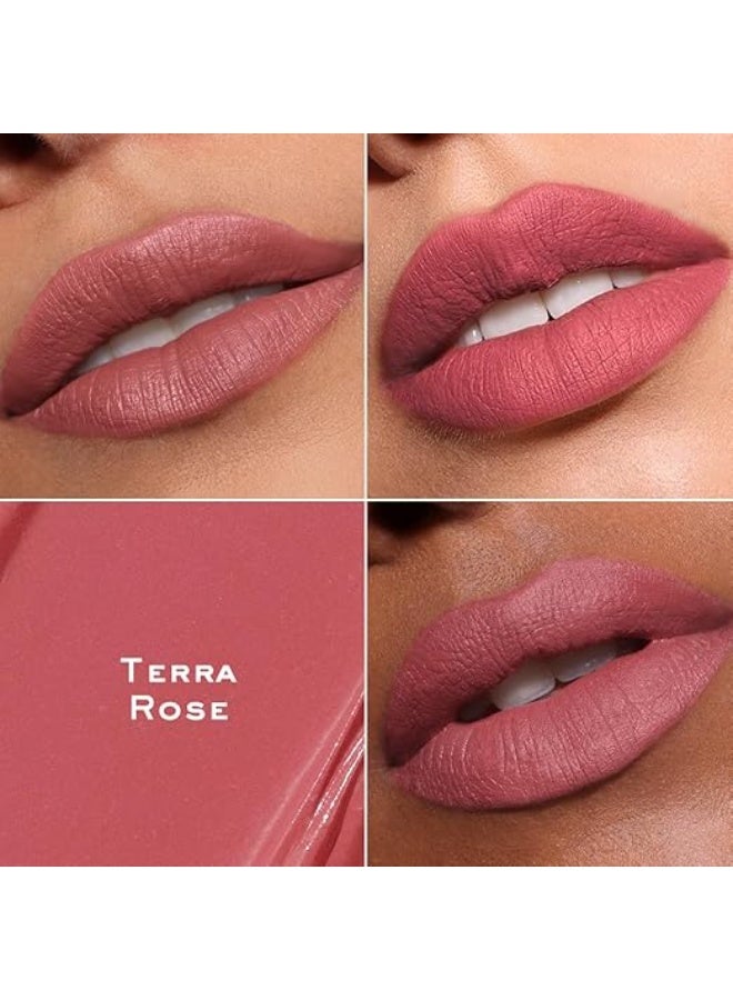 كيرو أحمر شفاه سائل ناعم غير لامع من كيرو فيلفيت سوفليه - لون تيرا روز، 5 مل | تركيبة موس مرطبة وخفيفة الوزن | لون غني، لمسة نهائية غير لامعة تدوم طويلاً - Image 3